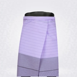 White Brown Blue Checked Cotton Lungi